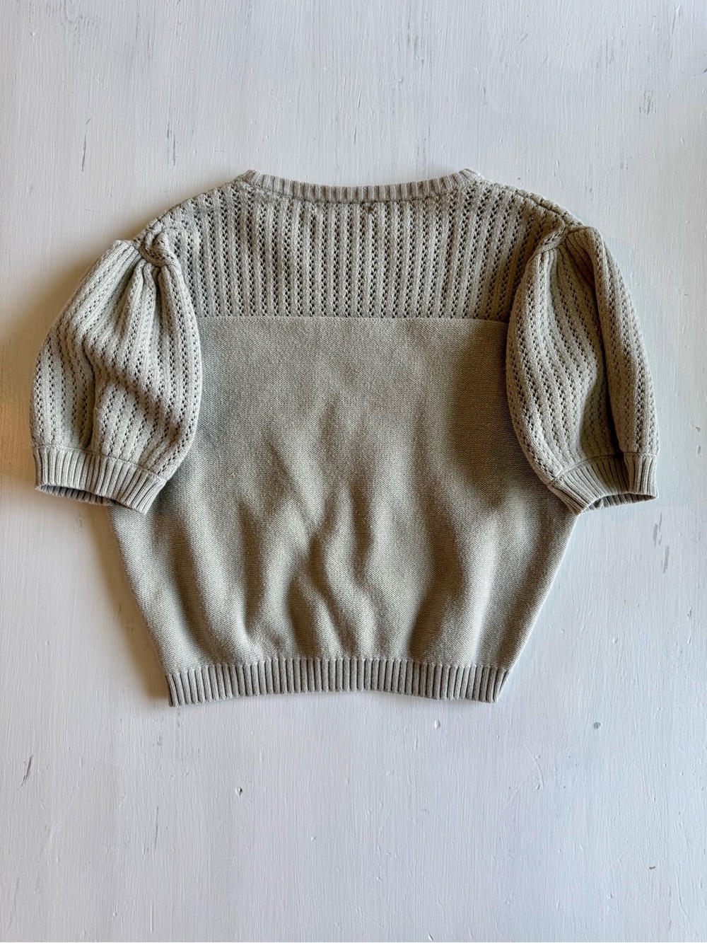 Quincy Mae Pistachio Pointelle
Knit Puff Sleeve Top & Bloomers Set - Picture 4 of 8